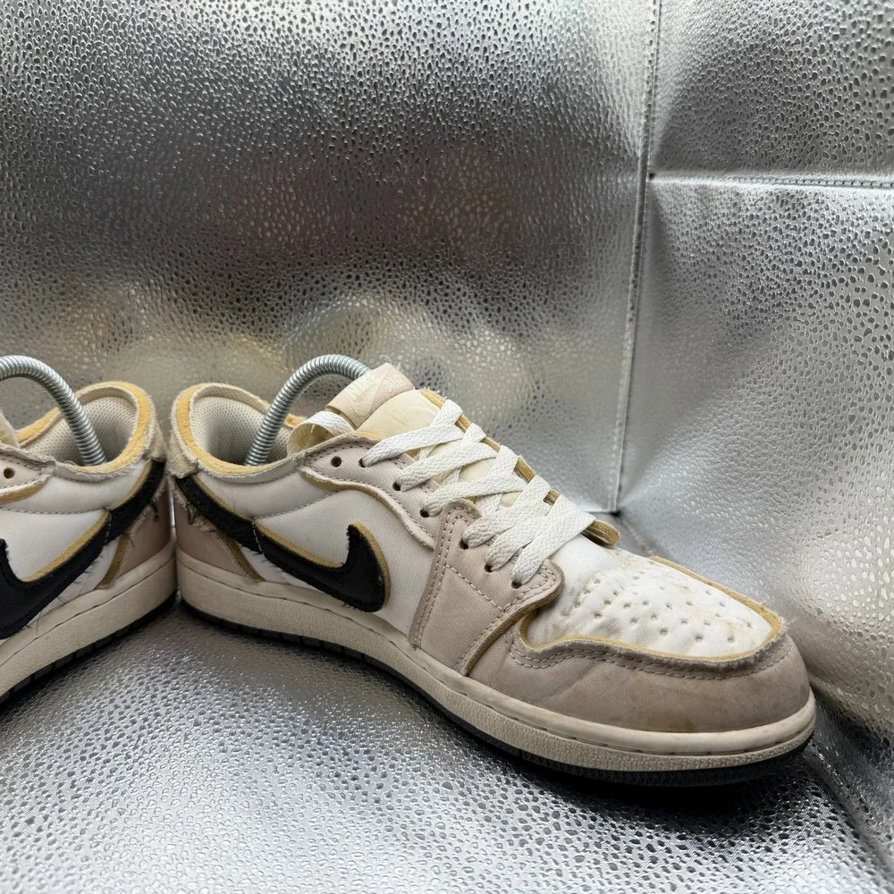 Size 8 Nike Air Jordan 1 Low OG EX Coconut Milk‎ White Mens Sneakers DV0982-100